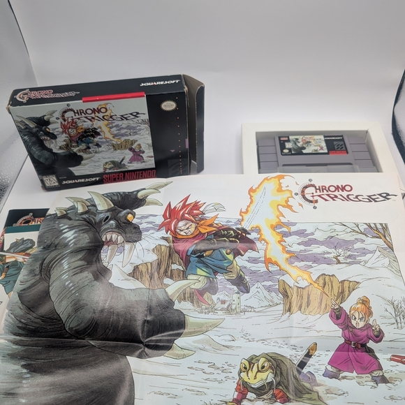 Chrono Trigger (1995) - Super Nintendo - CIB with Maps Posters Manual Authentic - Picture 7 of 15